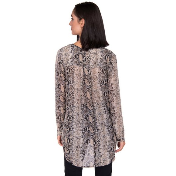 BNWT b.young Snakeskin Print Tunic Blouse - Picture 3 of 5